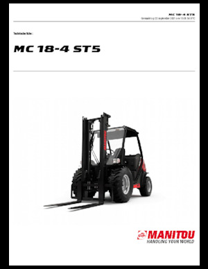 Chariots élévateurs tout terrain Manitou MC 18-4