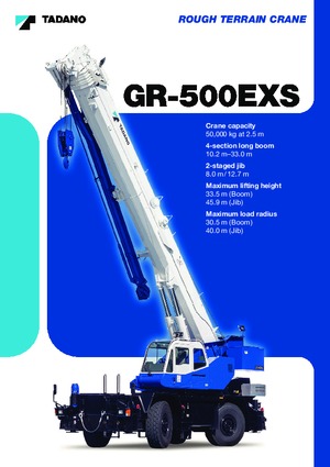 Grues tous-terrains Tadano GR-500EXS