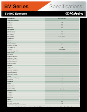 Presses à balles rondes Kubota BV4160 Econo