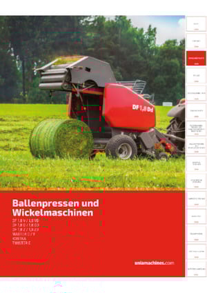 Presses à balles rondes Unia DF 1.7 Z 