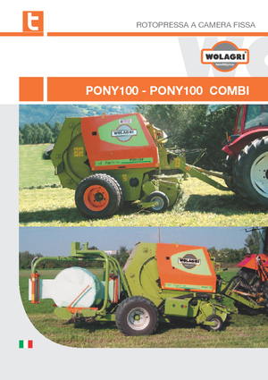 Presses à balles rondes Wolagri Pony 100 Combi