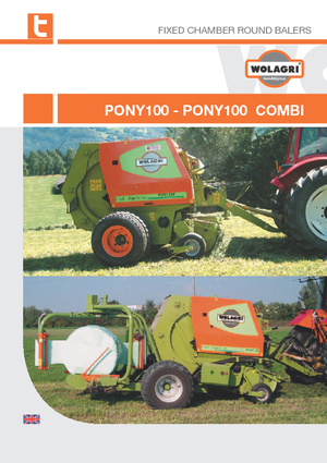 Presses à balles rondes Wolagri Pony 100 Combi