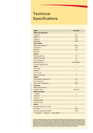 Presses à balles rondes Vicon RF 3120