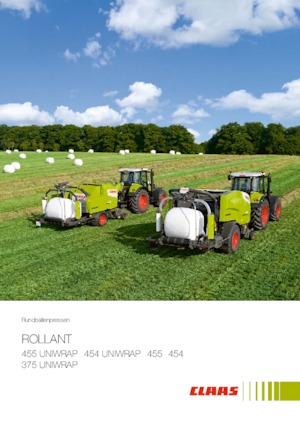 Presses à balles rondes Claas Rollant 455 RC Uniwrap 
