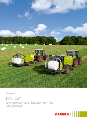 Presses à balles rondes Claas Rollant 455 RC Uniwrap 