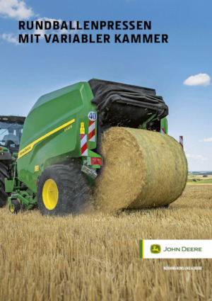 Presses à balles rondes John Deere V452M 