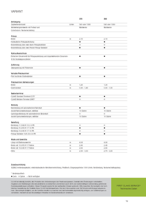 Presses à balles rondes Claas Variant 370