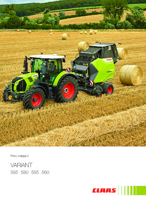 Presses à balles rondes Claas Variant 580 RC Pro
