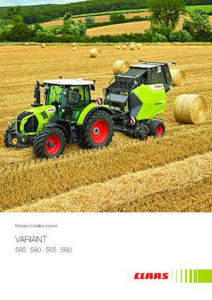 Presses à balles rondes Claas Variant 560 RF