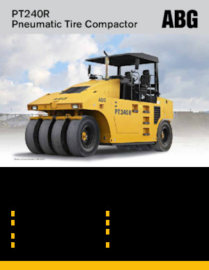 Rouleaux sur pneus Volvo ABG PT240R 