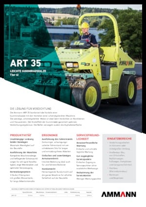 Rouleaux sur pneus Ammann ART 35
