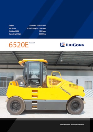 Rouleaux sur pneus Liugong 6520E 