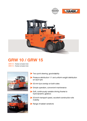Rouleaux sur pneus Hamm GRW 10