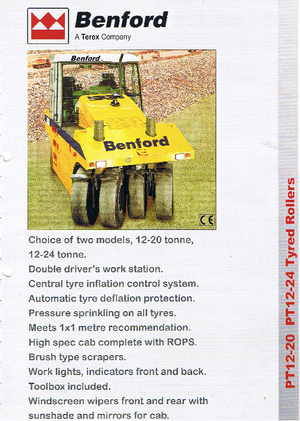 Rouleaux sur pneus Benford PT 12/20