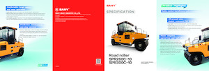 Rouleaux sur pneus Sany SPR300C-10