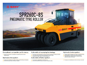Rouleaux sur pneus Sany SPR260C-8S