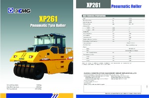 Rouleaux sur pneus XCMG XP261