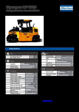 Rouleaux sur pneus Dynapac CP 1200