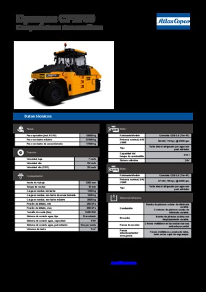 Rouleaux sur pneus Dynapac CP 2700