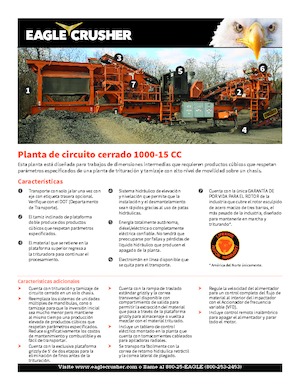 Concasseurs mobiles Eagle Crusher 1000-15 CC