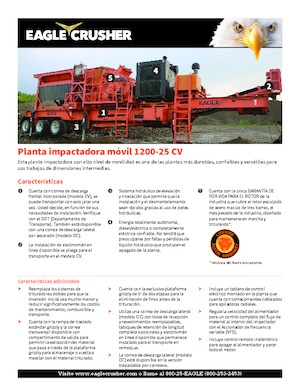 Concasseurs mobiles Eagle Crusher 1200-25 CV