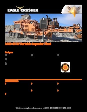 Concasseurs mobiles Eagle Crusher 1400-45 CV