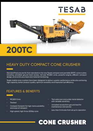 Concasseurs mobiles Tesab 200TC