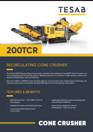 Concasseurs mobiles Tesab 200TCR