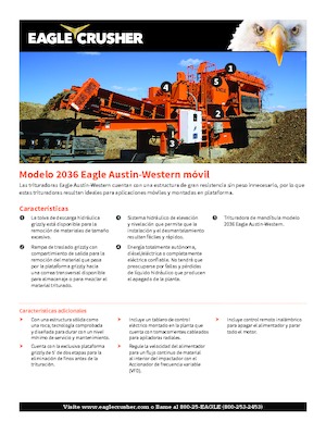 Concasseurs mobiles Eagle Crusher 2036 Eagle