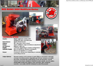 Concasseurs mobiles Red Rhino 3000 Mini