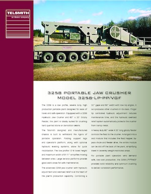 Concasseurs mobiles Telsmith 3258