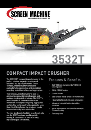 Concasseurs mobiles Screen Machine Industries  3532T
