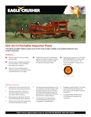 Concasseurs mobiles Eagle Crusher 400-04 CV
