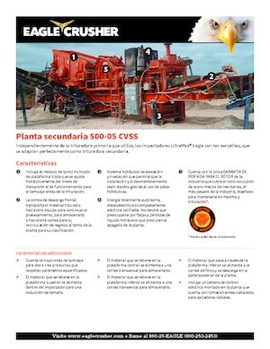 Concasseurs mobiles Eagle Crusher 500-05 CVSS