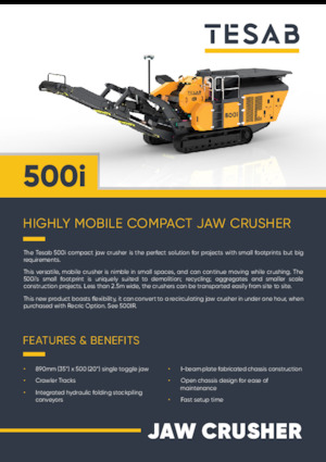 Concasseurs mobiles Tesab 500i