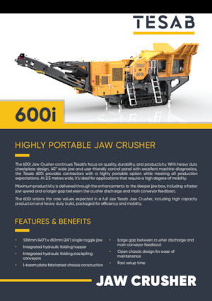 Concasseurs mobiles Tesab 600i