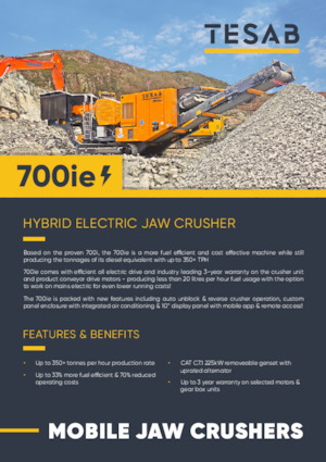 Concasseurs mobiles Tesab 700ie
