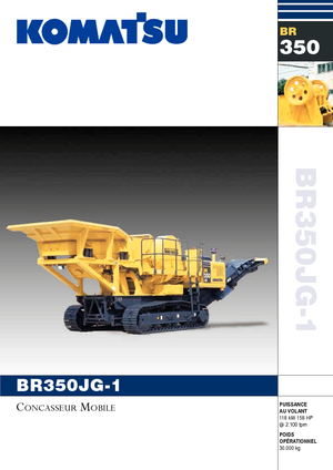 Concasseurs mobiles Komatsu BR350JG