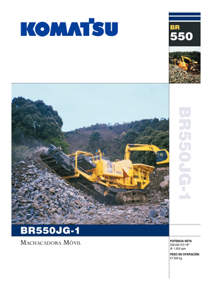 Concasseurs mobiles Komatsu BR550JG