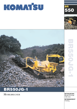 Concasseurs mobiles Komatsu BR550JG