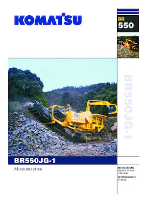 Concasseurs mobiles Komatsu BR550JG-1