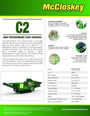 Concasseurs mobiles McCloskey C2