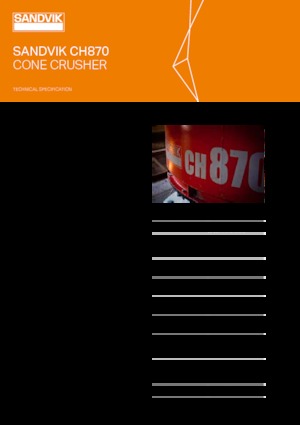 Concasseurs mobiles Sandvik CH870