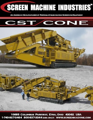 Concasseurs mobiles Screen Machine Industries  CST