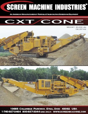 Concasseurs mobiles Screen Machine Industries  CXT