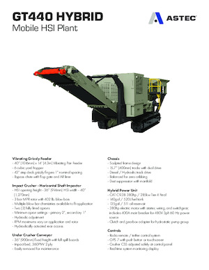 Concasseurs mobiles Astec GT440