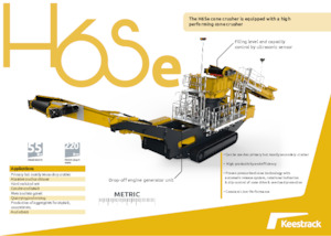 Concasseurs mobiles Keestrack H6Se
