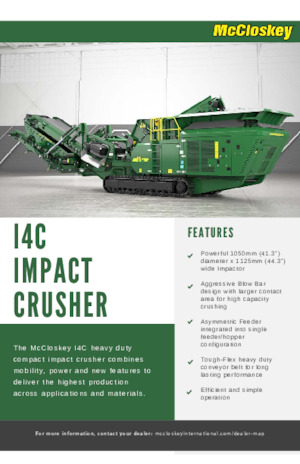 Concasseurs mobiles McCloskey I4C