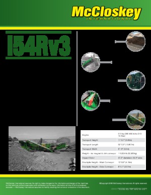 Concasseurs mobiles McCloskey I54R V3