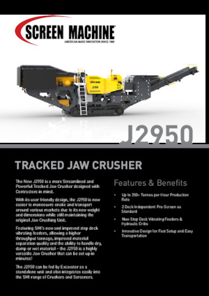 Concasseurs mobiles Screen Machine Industries  J2950